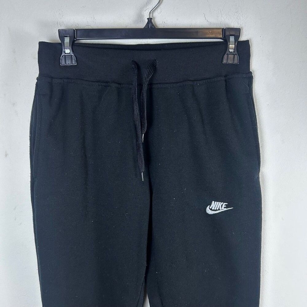 Nike Tracksuit Youth Large Black Full Zip Hoodie Sweatpants Set Fleece - Picture 6 of 10